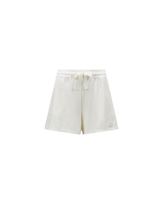 Moncler White Viscose shorts