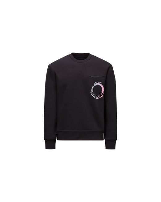 Moncler Sweatshirt mit logo-motiv in Black für Herren