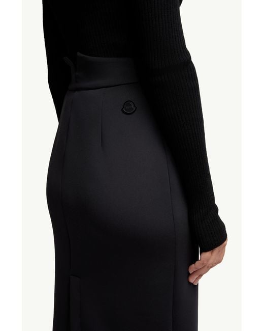Moncler x Edward Enninful Black X Ee72 By Edward Enninful Neoprene Skirt