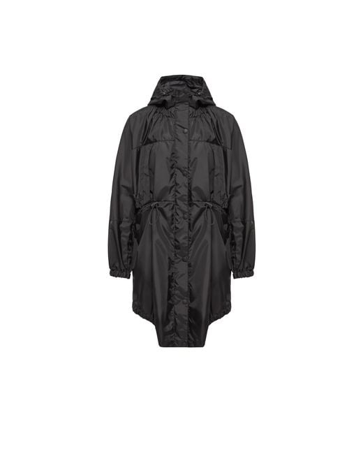 Moncler Black Moncler Expression Canvas Long Parka