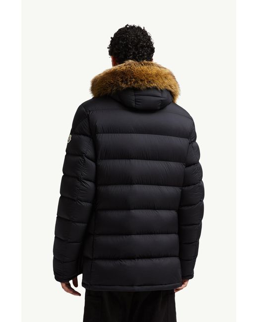 Doudoune Mi-Longue Clunye À Capuche Moncler pour homme en coloris Black