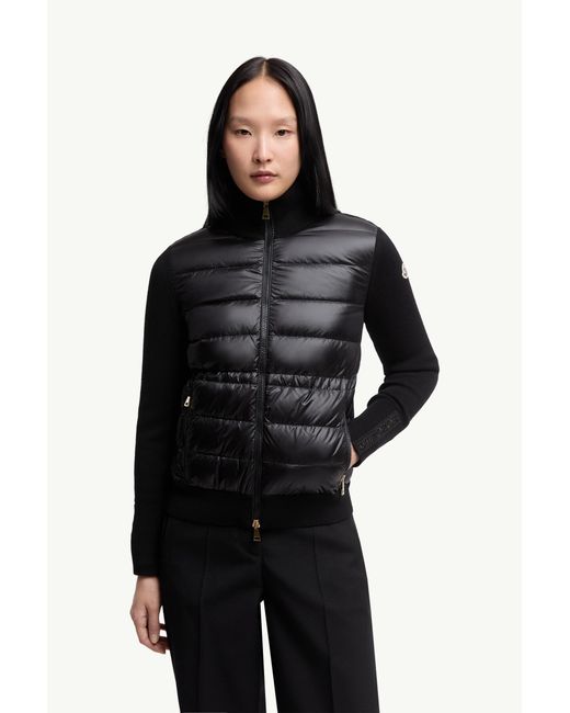 Sudadera Acolchado De Lana Con Cremallera, Talla Moncler de color Black