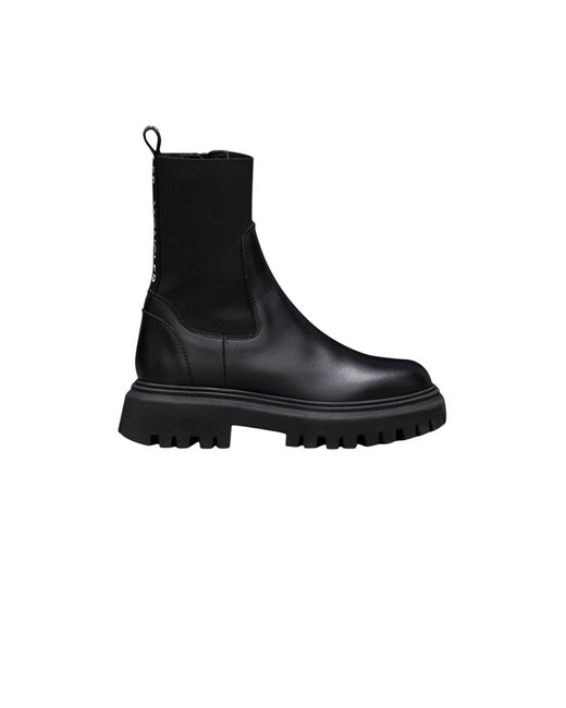 Moncler Petit Neue Chelsea Boots in Black | Lyst