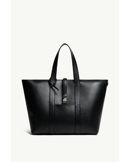 Bolso Tote De Piel X Ee72 By Edward Enninful Ee, Mujer, Talla Moncler x Edward Enninful de color Black
