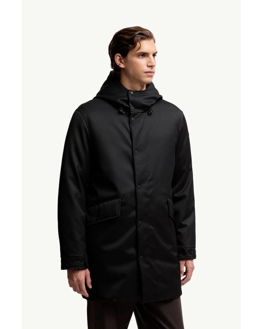 メンズ Moncler Merri ロングダウンジャケット Black