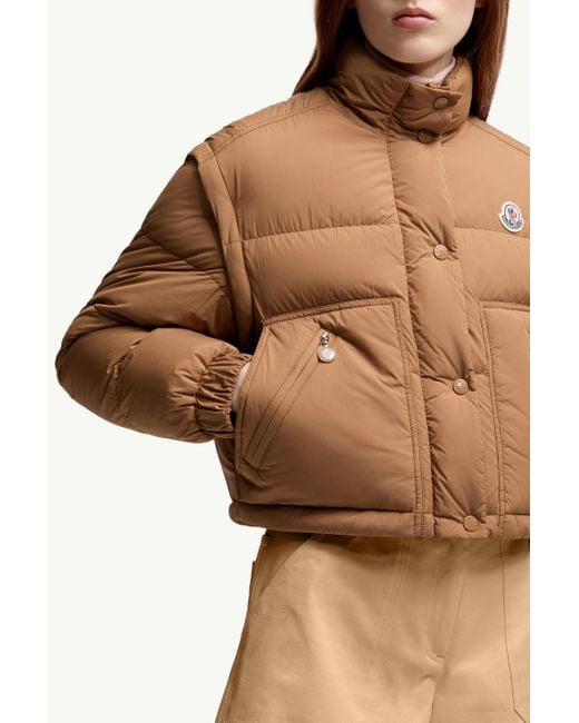 Plumífero Corto 2 En 1 Selle, Mujer, Talla Moncler de color Natural