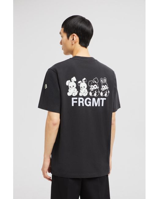 Camiseta De Algodón Con Logotipo De Dibujo X Frgmt, Hombre, Talla MONCLER X FRGMT de hombre de color Black