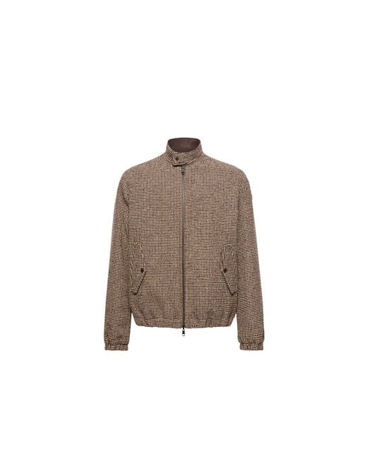 Moncler Brown Moncler Ebrodel Reversible Down Shirt Jacket for men