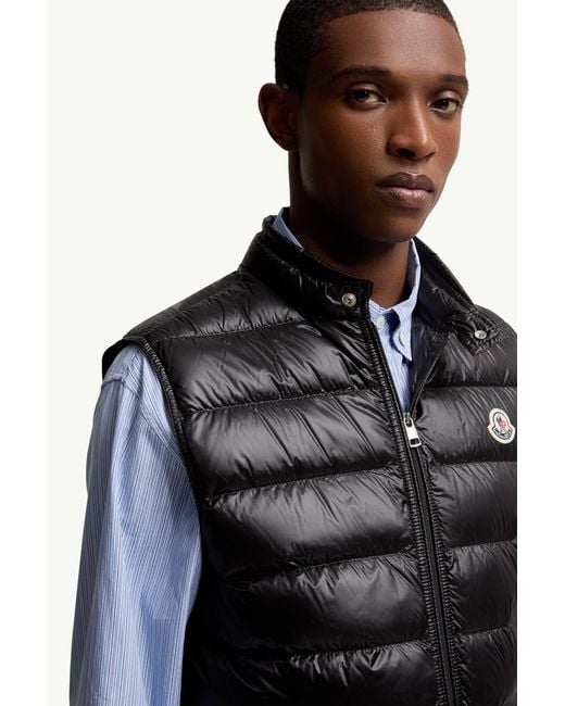 Moncler Packbare Daunenweste Schwarz in Black für Herren