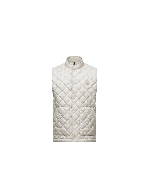 Gilet Imbottito Lycope Con Trapuntatura A Diamante, Uomo, Taglia di Moncler in Gray da Uomo