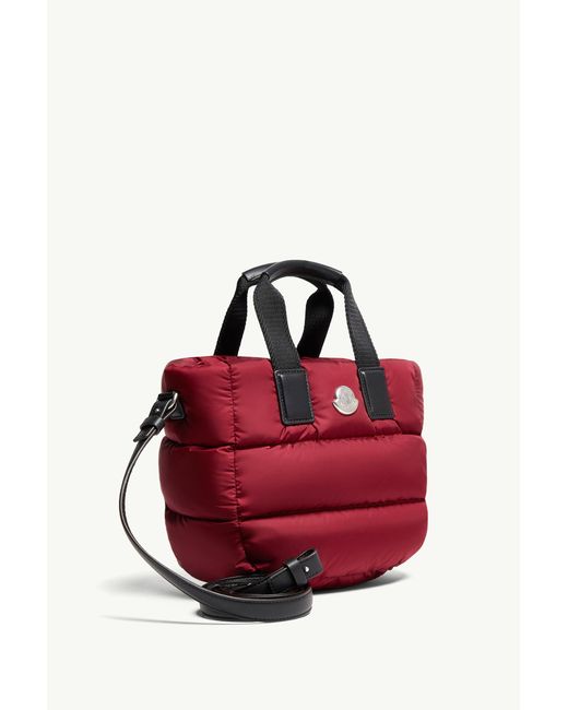 Moncler Red Caradoc Water-Repellent Mini Tote Bag