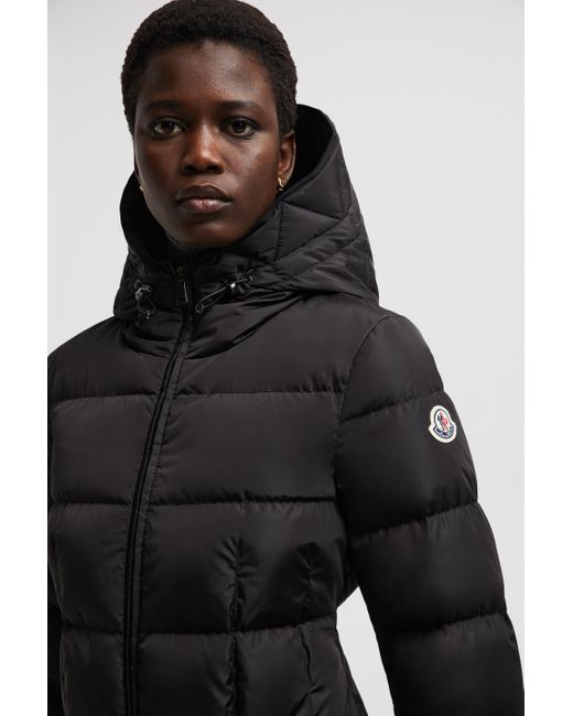 Moncler Black Avocette Hooded Long Down Jacket