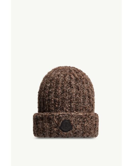 Gorro De Mezcla De Lana Y Alpaca, Hombre, Talla Moncler de hombre de color Brown