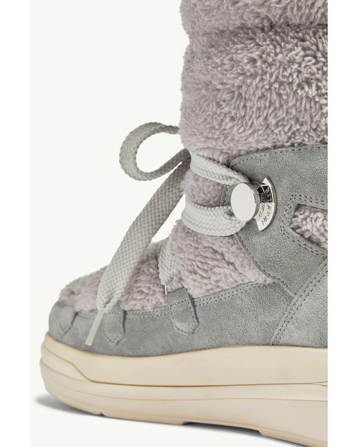 Botas De Nieve De Material Sintético Y Ante Insolux, Mujer, Talla Moncler de color Gray