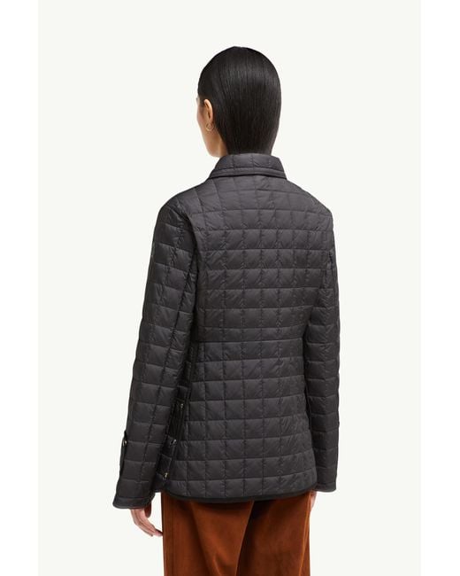 Moncler Black Epinal Quadratisch Gesteppte Daunen-Hemdjacke, Damen, Größe