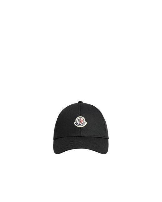 Moncler Black Moncler Gabardine Baseball Cap