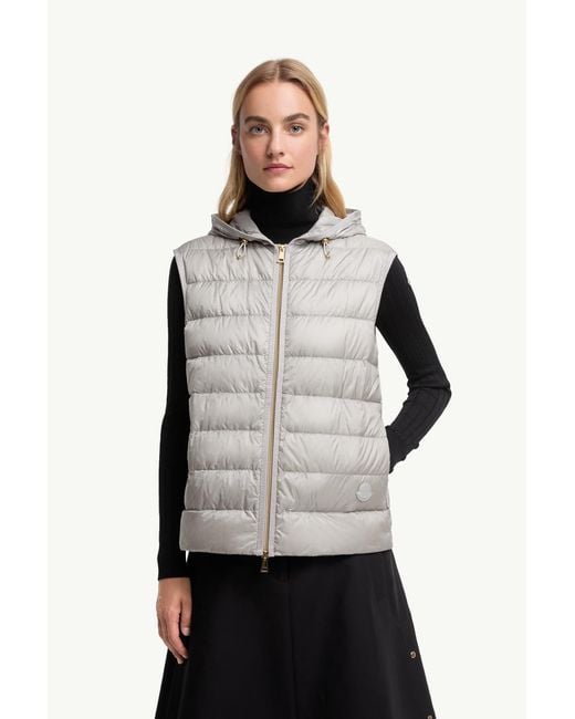Moncler Gray Reposse 3-In-1 Wool & Cashmere Short Down Jacket