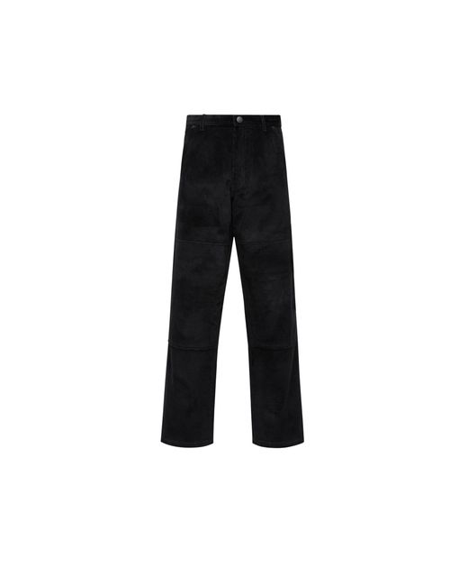 Moncler Black Corduroy Jogging Trousers for men