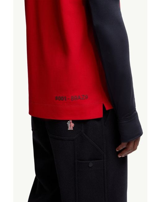 Camiseta De Algodón Con Logotipo, Hombre, Talla Moncler de hombre de color Red