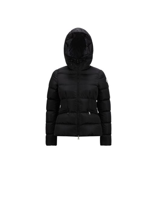 Moncler Black Avoce Hooded Short Down Jacket