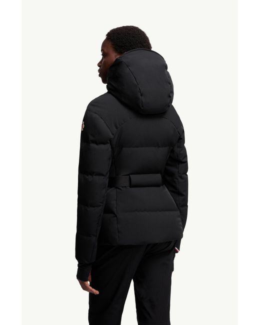 Moncler Black Guyane Daunen-Skijacke Mit Kapuze, Größe