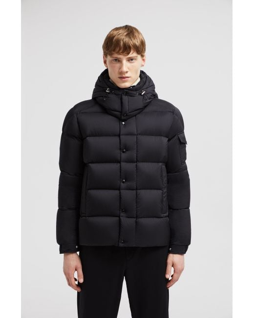 Moncler Black Vezere Hooded Short Down Jacket for men