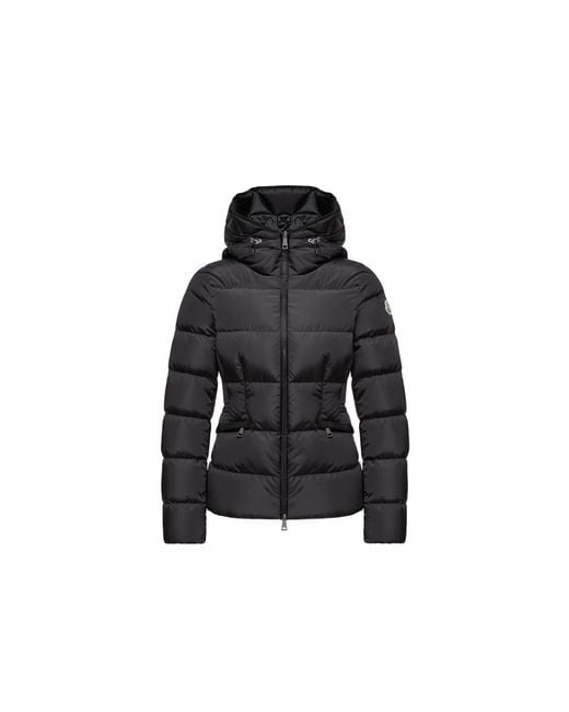 Moncler Black Avoce Hooded Short Down Jacket