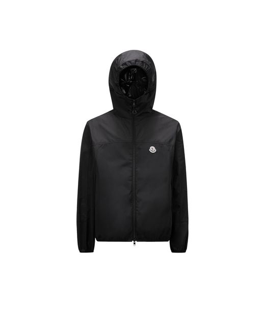 Moncler Black Kona Hooded Windbreaker for men