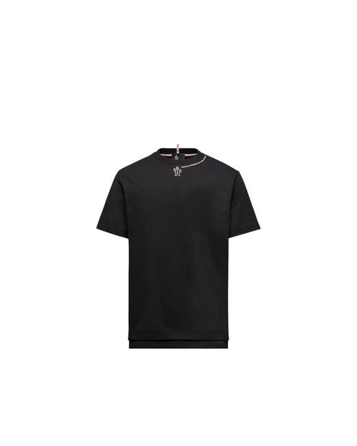 Camiseta De Algodón Con Logotipo, Hombre, Talla Moncler de hombre de color Black
