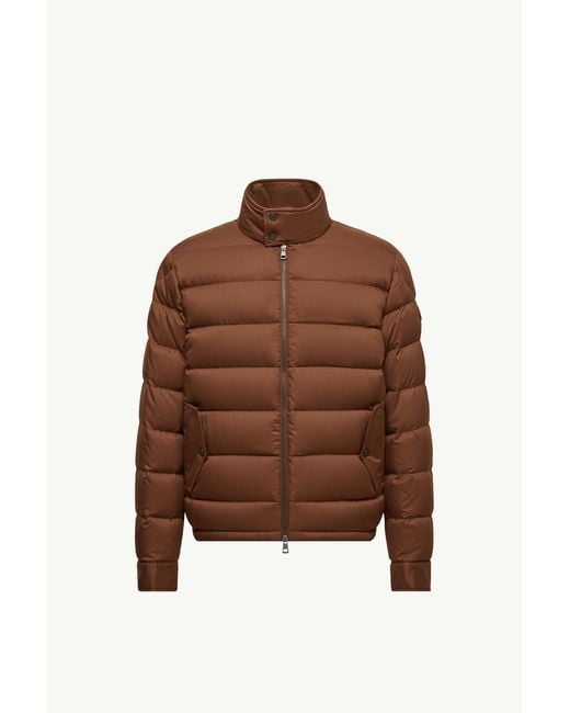 メンズ Moncler Phrier ショートダウンジャケット Brown