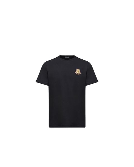 Camiseta De Algodón Con Logotipo Mon Duck, Hombre, Talla Moncler de hombre de color Black