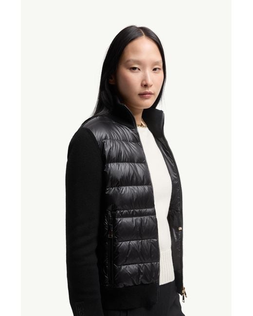 Sudadera Acolchado De Lana Con Cremallera, Talla Moncler de color Black