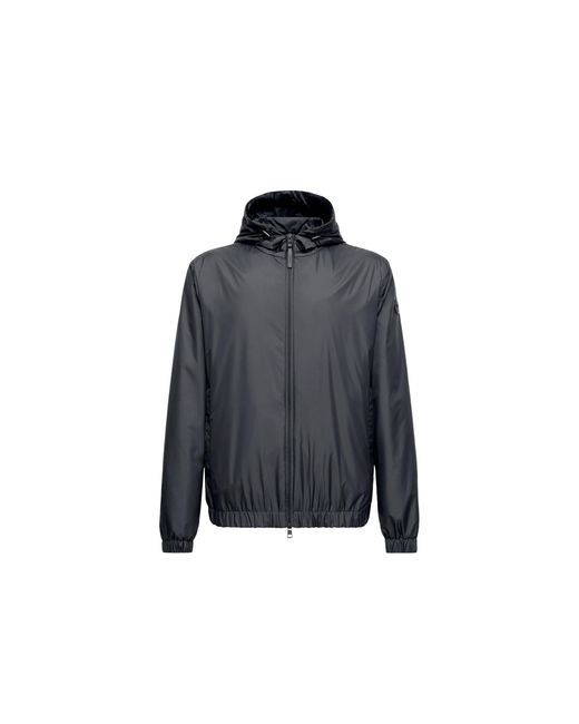 Moncler Blue Domene Hooded Windbreaker for men
