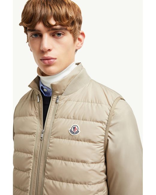 Moncler Verney 3-In- Short Down Jacket in Natural for Men | Lyst