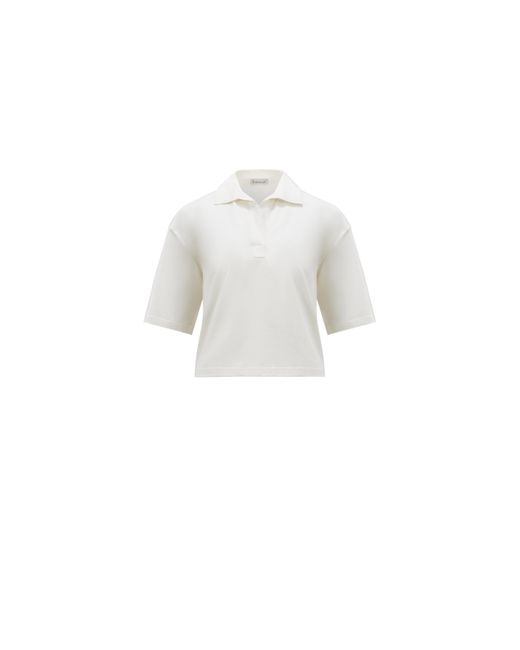 Moncler White Polo shirt