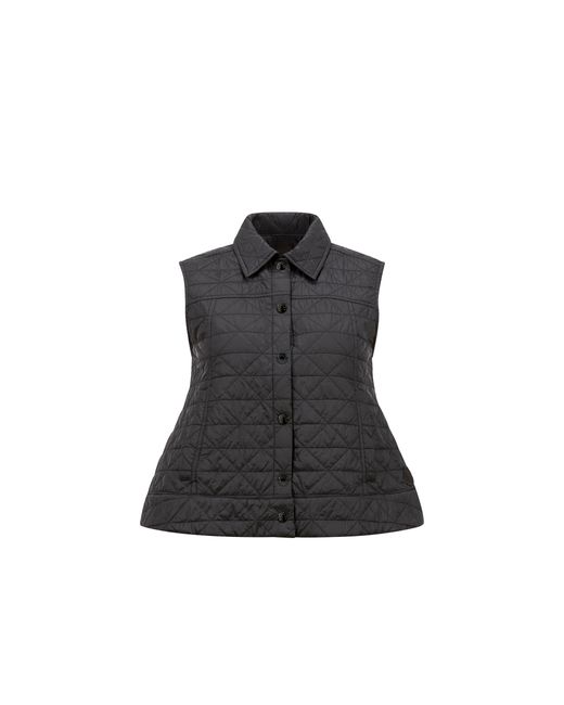 Gilet Imbottito Vayres Con Trapuntatura A Diamante, Donna, Taglia di Moncler in Black