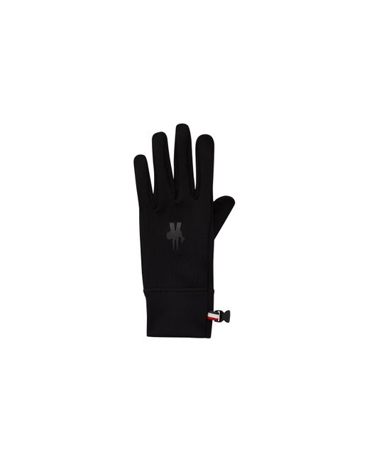 Moncler Black Jersey Gloves for men