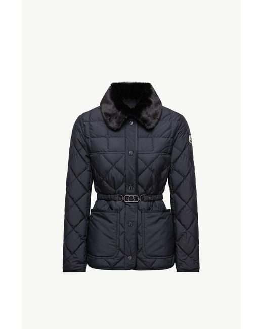 Doudoune Courte Cygne En Finitions Synthétiques Moncler en coloris Blue
