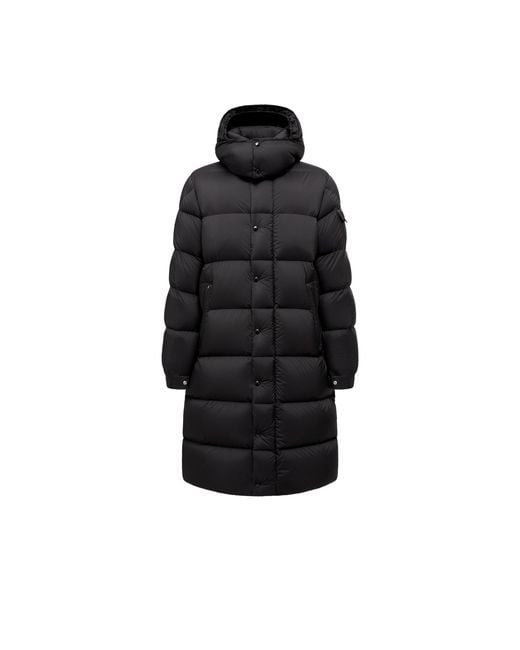 Moncler Black Moncler Hanoverian Hooded Long Down Jacket for men