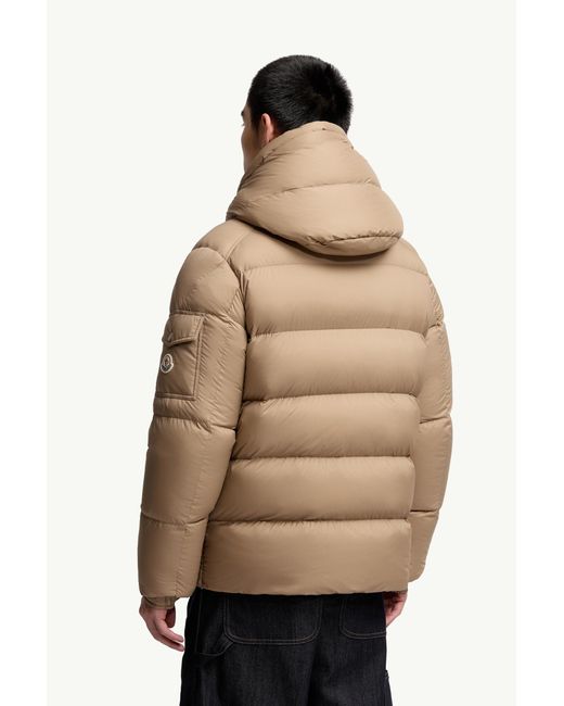 Moncler Natural Moncler Maya 70 Hooded Short Down Jacket for men