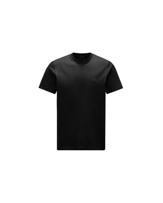 Moncler Black Vertical Logo T-shirt for men