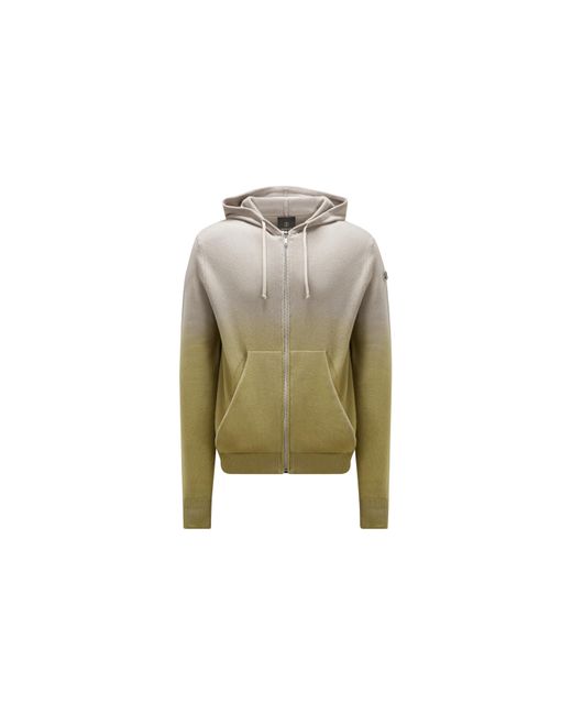 Moncler Green X Rick Owens Cashmere Zip-up Hoodie Multicolor