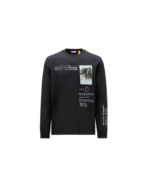 MONCLER X FRGMT Black Printed Long Sleeve T-Shirt