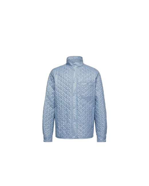 Moncler Blue Moncler Cleorine Geometric-Quilted Padded Jacket for men