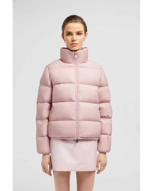 Moncler Pink Abbadia Short Down Jacket