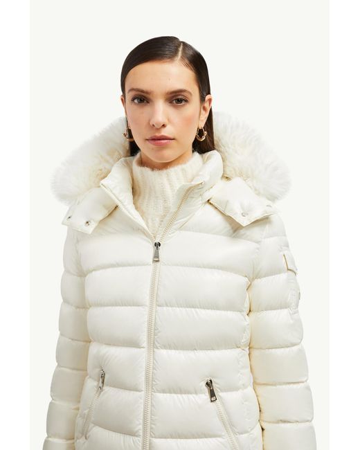 Doudoune Courte À Capuche En Matière Synthétique Badyf Moncler en coloris White