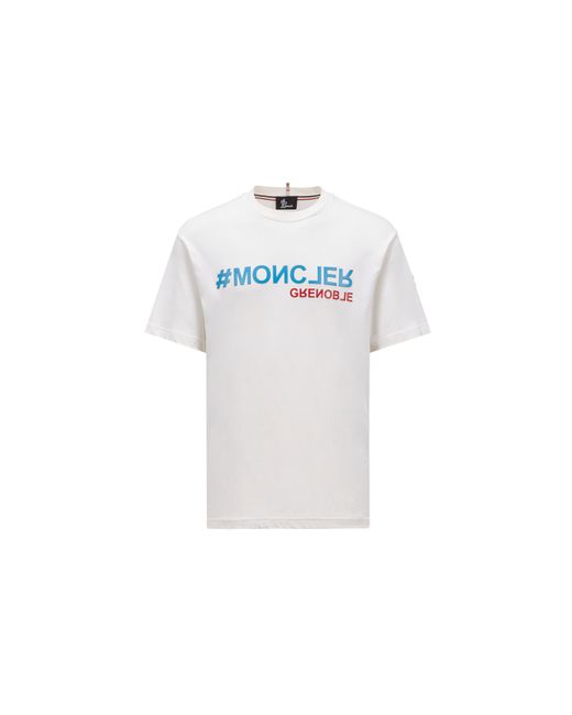 3 MONCLER GRENOBLE White Logo T-shirt for men
