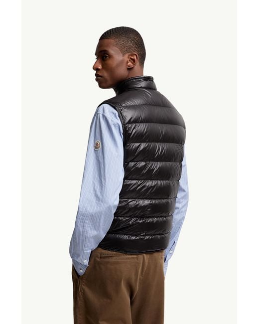 Moncler Packbare Daunenweste Schwarz in Black für Herren