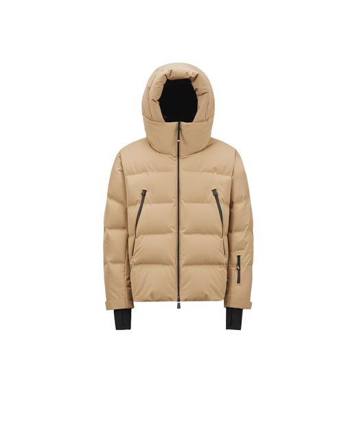 Moncler Natural Fellberg Hooded Down Ski Jacket for men