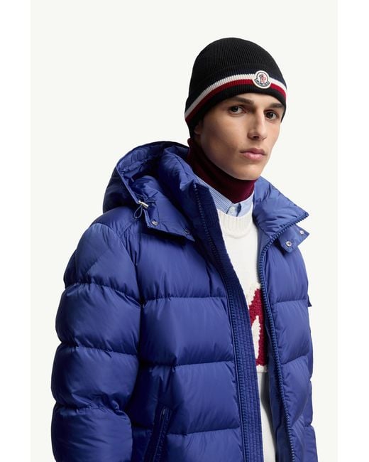 Gorro De Lana Tricolor, Hombre, Talla Moncler de hombre de color Black